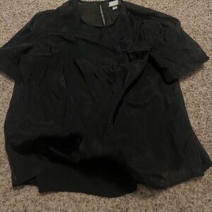 Black shear teeshirt with a black tank top attached. Size medium from a new day